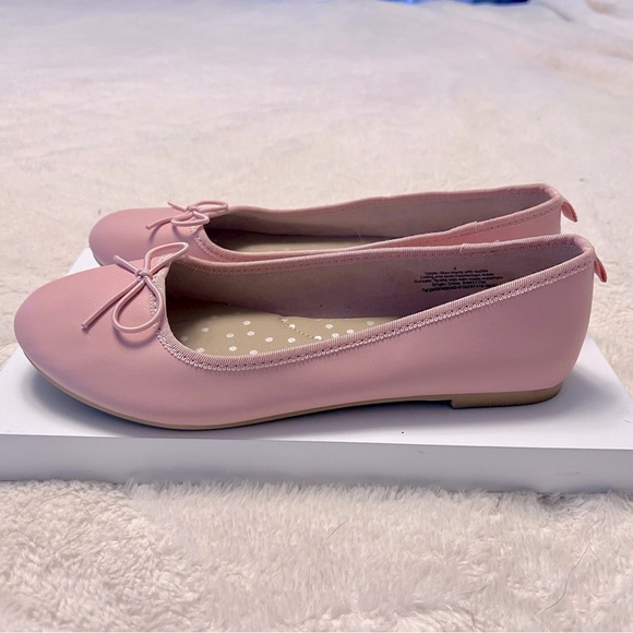 Cat & Jack Girls Pink Ballet Flats - Picture 7 of 8